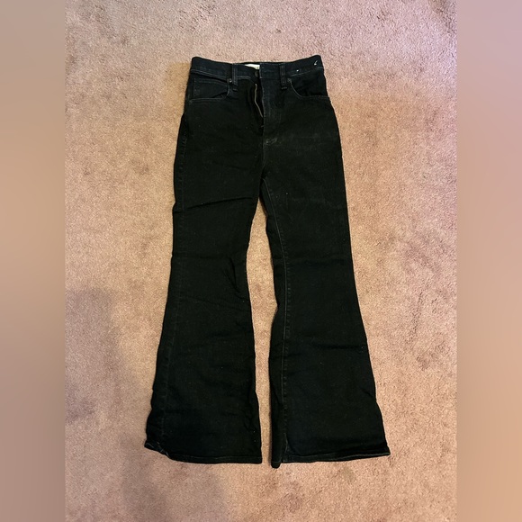 Abercrombie black flare jeans - Picture 1 of 1